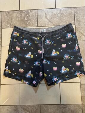 Men's Multi and Black Swim-briefs-short